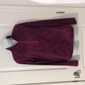 Tek gear warm tek quarter zip jacket size M womens magenta